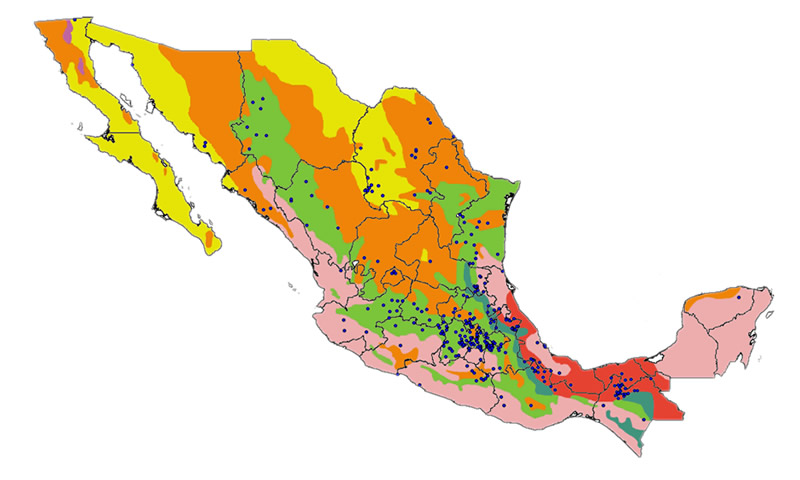 Mapas de distribución